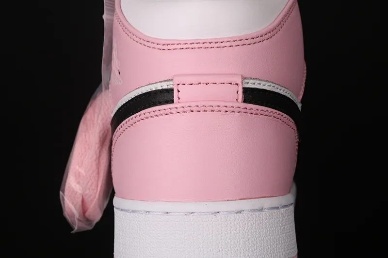 All categories Air Jordan Jordan series basketball shoes Air Jordan 1 Mid Air Jordan 1 Mid SE AJ1 Joe 1 white pink black hook Zhongbang basketball shoes BQ6472-500